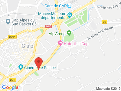 Plan Google Stage recuperation de points à Gap proche de Sisteron