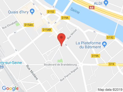 Plan Google Stage recuperation de points à Ivry-sur-Seine proche de Villejuif