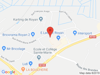 Plan Google Stage recuperation de points à Royan proche de Marennes