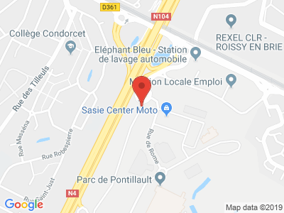 Plan Google Stage recuperation de points à Pontault-Combault proche de Lognes