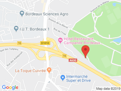 Plan Google Stage recuperation de points à Gradignan proche de Andernos-les-Bains