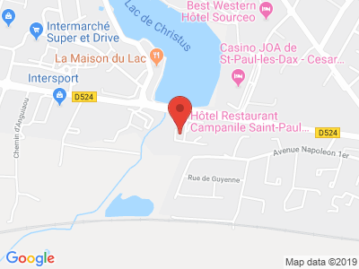 Plan Google Stage recuperation de points à Saint-Paul-lès-Dax proche de Narrosse