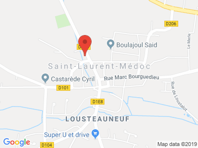 Plan Google Stage recuperation de points à Saint-Laurent-Médoc proche de Lesparre-Médoc