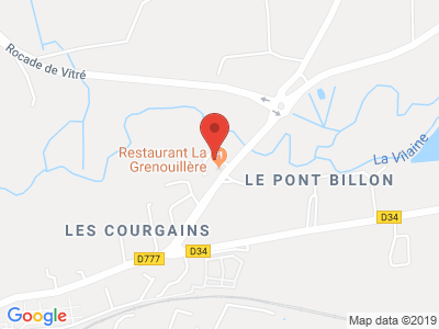 Plan Google Stage recuperation de points à Vitré proche de Laval