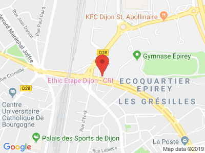 Plan Google Stage recuperation de points à Dijon proche de Chenôve