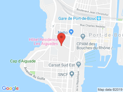 Plan Google Stage recuperation de points à Port-de-Bouc proche de Martigues