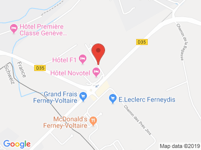 Plan Google Stage recuperation de points à Ferney-Voltaire proche de Annemasse
