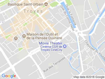 Plan Google Stage recuperation de points à Troyes proche de Buchères