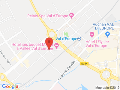 Plan Google Stage recuperation de points à Montévrain proche de Poincy