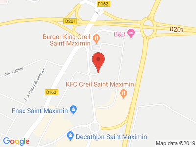 Plan Google Stage recuperation de points à Saint-Maximin proche de Senlis