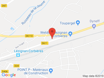 Plan Google Stage recuperation de points à Lézignan-Corbières proche de Narbonne