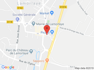 Plan Google Stage recuperation de points à Lamorlaye proche de Saint-Maximin
