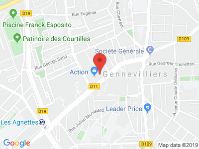 Plan Google Stage recuperation de points à Gennevilliers proche de Levallois-Perret