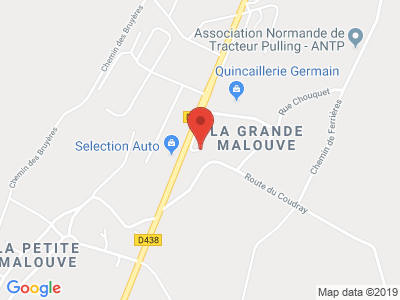 Plan Google Stage recuperation de points à Bernay proche de Saint-Martin-des-Champs
