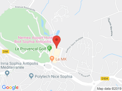 Plan Google Stage recuperation de points à Biot proche de Valbonne
