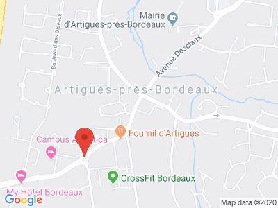 Plan Google Stage recuperation de points à Artigues-près-Bordeaux proche de Blanquefort