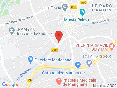 Plan Google Stage recuperation de points à Marignane proche de Saint-Victoret