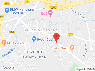 Plan Google Stage recuperation de points à Saint-Victoret proche de Vitrolles