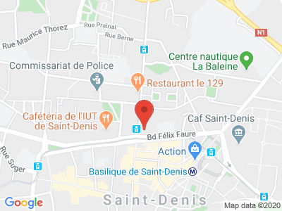 Plan Google Stage recuperation de points à Saint-Denis proche de Pierrefitte-sur-Seine