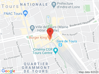 Plan Google Stage recuperation de points à Tours proche de Chambray-lès-Tours