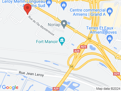 Plan Google Stage recuperation de points à Boves proche de Montdidier