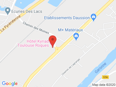Plan Google Stage recuperation de points à Roques proche de Castelnaudary