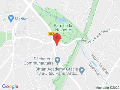 Plan Google Stage recuperation de points à Verrières-le-Buisson proche de Palaiseau
