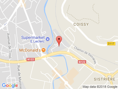 Plan Google Stage recuperation de points à Aurillac proche de Biars-sur-Cère