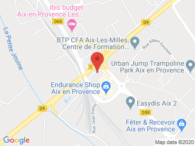 Plan Google Stage recuperation de points à Aix-en-Provence proche de Rousset