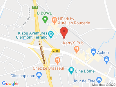 Plan Google Stage recuperation de points à Clermont-Ferrand proche de Gerzat