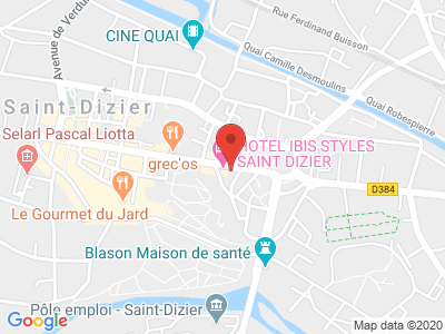 Plan Google Stage recuperation de points à Saint-Dizier proche de Bar-le-Duc