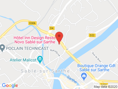 Plan Google Stage recuperation de points à Sablé-sur-Sarthe proche de Angers