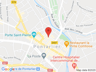 Plan Google Stage recuperation de points à Pontarlier