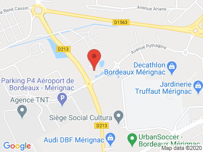 Plan Google Stage recuperation de points à Mérignac proche de Bruges