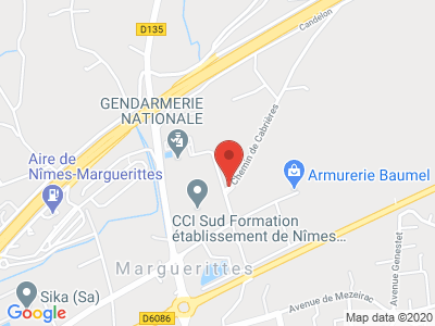 Plan Google Stage recuperation de points à Marguerittes proche de Arles