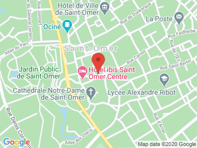 Plan Google Stage recuperation de points à Saint-Omer proche de Saint-Martin-lez-Tatinghem