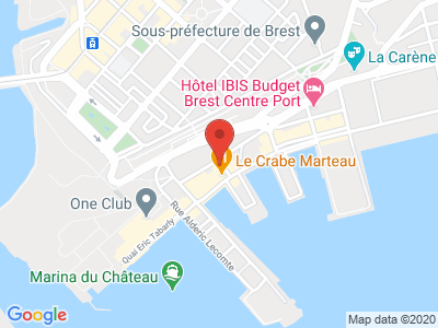 Plan Google Stage recuperation de points à Brest proche de Morlaix