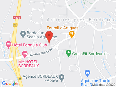 Plan Google Stage recuperation de points à Artigues-près-Bordeaux