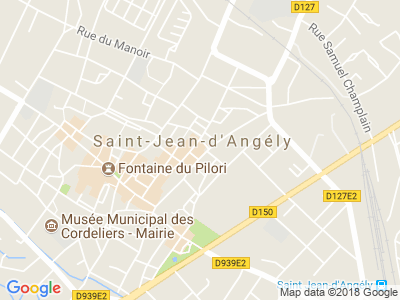 Plan Google Stage recuperation de points à Saint-Jean-d'Angély proche de Niort