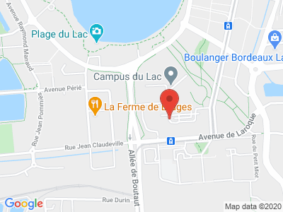 Plan Google Stage recuperation de points à Bordeaux proche de Blanquefort