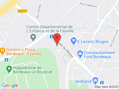 Plan Google Stage recuperation de points à Le Bouscat proche de Blanquefort