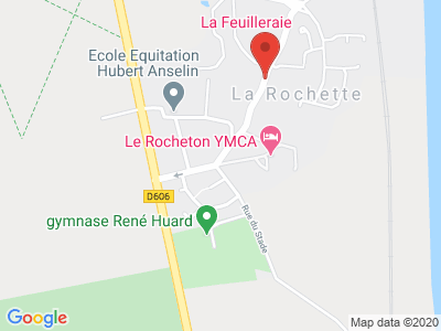 Plan Google Stage recuperation de points à Rochette proche de Rubelles