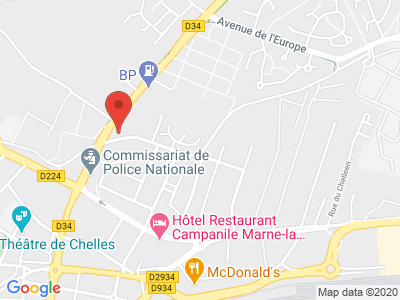 Plan Google Stage recuperation de points à Chelles proche de Tremblay-en-France