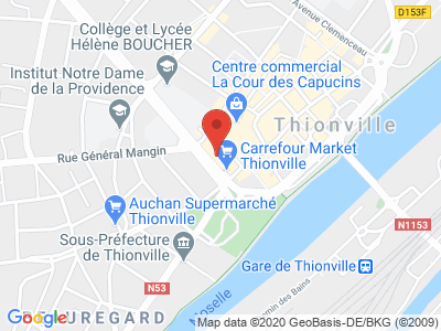 Plan Google Stage recuperation de points à Thionville proche de Mexy