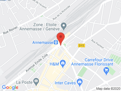 Plan Google Stage recuperation de points à Annemasse proche de Gaillard