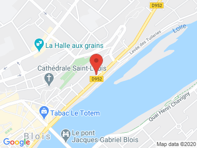 Plan Google Stage recuperation de points à Blois proche de Romorantin-Lanthenay