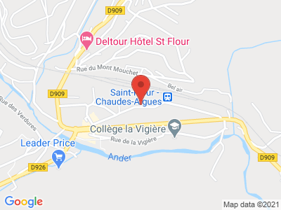 Plan Google Stage recuperation de points à Saint-Flour proche de Aurillac