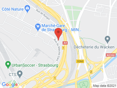 Plan Google Stage recuperation de points à Strasbourg proche de Eckbolsheim