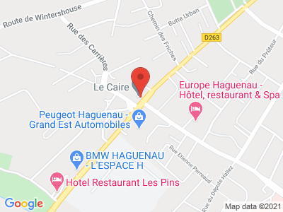 Plan Google Stage recuperation de points à Haguenau proche de Sarrebourg