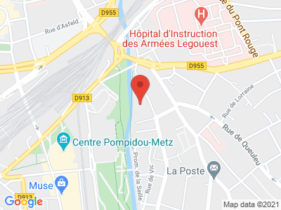 Plan Google Stage recuperation de points à Metz proche de Forbach